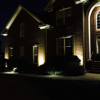 Fixtures Lawn and Landscape - a house at night - Landscaping Near Me - Virginia Beach, Virginia Fixtures Lawn and Landscape - a house at night - Landscaping Near Me - Virginia Beach, Virginia