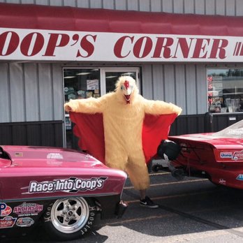 Coops Corner Pizza - a chicken in a chicken costume - Pizza Near Me - Belgrade, Minnesota Coops Corner Pizza - a chicken in a chicken costume - Pizza Near Me - Belgrade, Minnesota