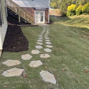 Bushwackers Landscaping - a stone path leading to a house - Landscaping Near Me - Richfield, North Carolina