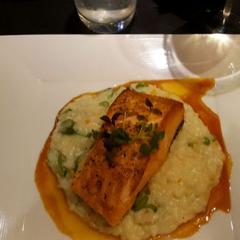 Feng Chophouse - Grilled Scottish Salmon over spring pea & tangerine risotto (excellent) $30.00 - April 2019 - Sushi Bars Near Me - Hartford, Connecticut Feng Chophouse - Grilled Scottish Salmon over spring pea & tangerine risotto (excellent) $30.00 - April 2019 - Sushi Bars Near Me - Hartford, Connecticut