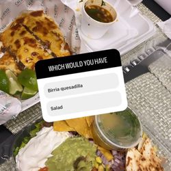 Caliente Mexican - Tijuana salad & Birria quesadilla