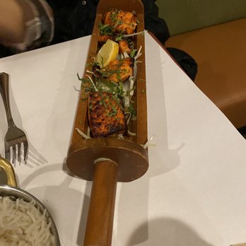 Mumbai Dreams - My wife's salmon entree, she enjoyed the flavor. - Indian Near Me - Nyack, New York Mumbai Dreams - My wife's salmon entree, she enjoyed the flavor. - Indian Near Me - Nyack, New York