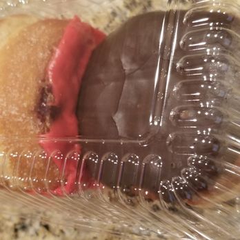 Five Daughters Bakery - This is three donuts crammed together. Young lady had a very nasty attitude and crammed our donuts together. - Donuts Near Me - Atlanta, Georgia