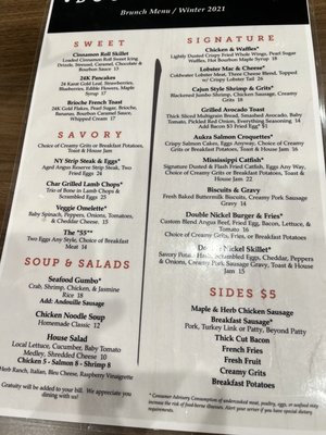 Menu photo 7 Double Nickel Cleveland, OH