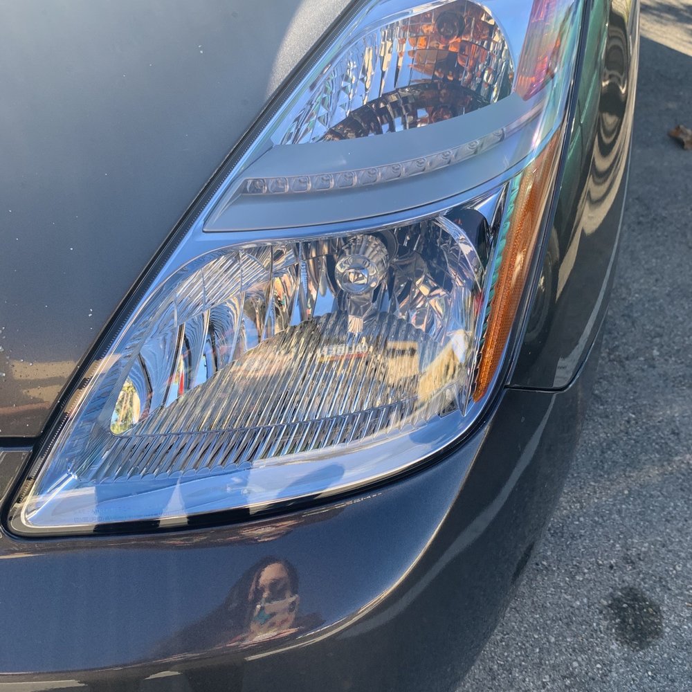The headlights were replaced and installed