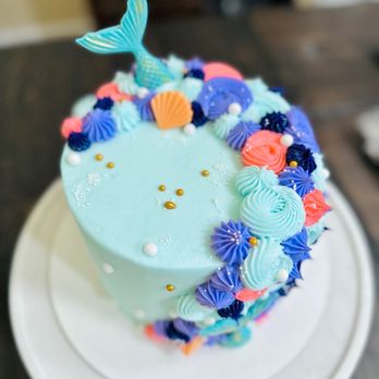 Batter ‘N Icing -  a cake with a mermaid tail - Cupcakes Near Me - Danville, California