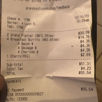 Grandy's - Extra charged - Breakfast & Brunch Near Me - El Paso, Texas