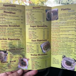 Taqueria El Amigo 2 - Menu