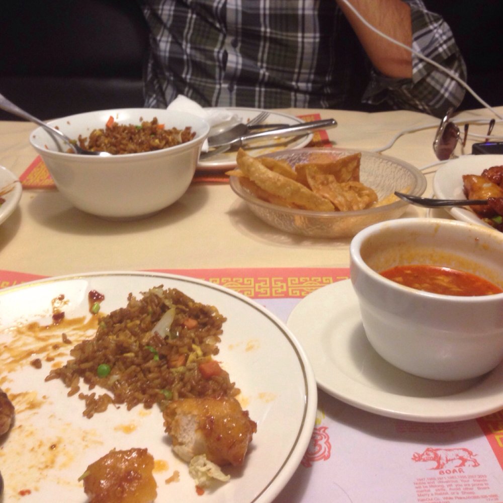 I don't want the rice (bland) I don't want the chicken (powdery) Just ate a little bit of beef Soup was good
