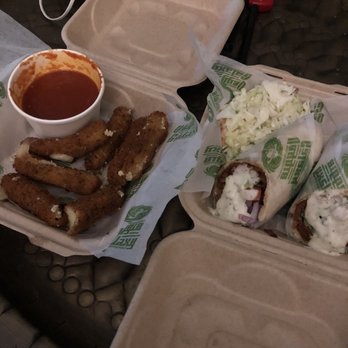 Veggie Galaxy - Vegan Mozzarella Sticks and gyro - Breakfast & Brunch Near Me - Cambridge, Massachusetts
