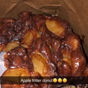 Photo of Back Door Donuts - Oak Bluffs, MA, United States. Apple Fritter Donut