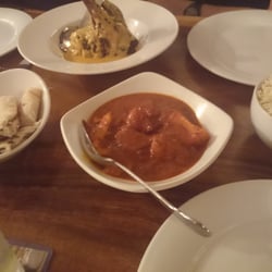 The Vine And Spice - Special aloo gobi dish they made for me with lamb curry in the background