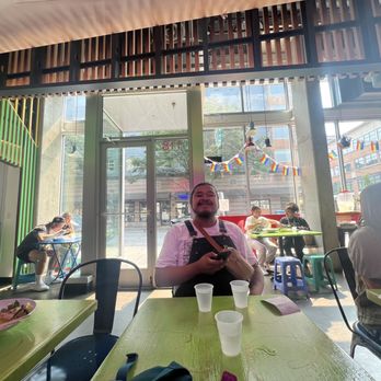 E-Jae Pak Mor - Looking out from the booth, such a cute spot! - Thai Near Me - Seattle, Washington
