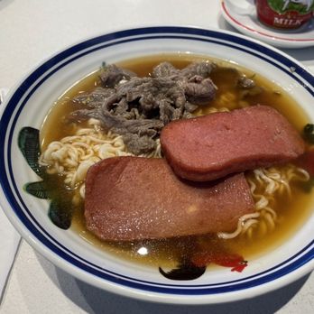 Chrisly Cafe - Beef and spam instant noodles - Hong Kong Style Cafe Near Me - Markham, Ontario