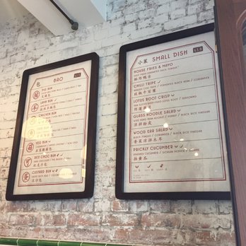 Bun House - Menus hanging on the wall - Chinese Near Me - London, XGL