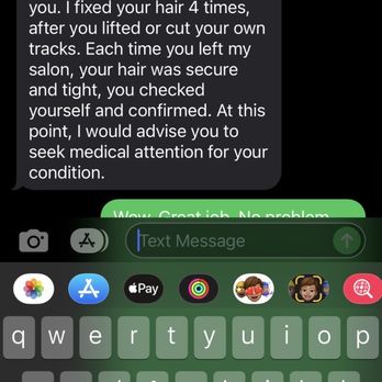Mye’s Hair Design - She had the audacity to say that I was manipulating her work! Makes absolutely no sense whatsoever. Terrible human being. - Hair Salons Near Me - Irvine, California Mye’s Hair Design - She had the audacity to say that I was manipulating her work! Makes absolutely no sense whatsoever. Terrible human being. - Hair Salons Near Me - Irvine, California