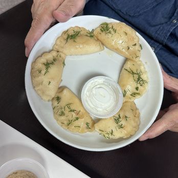 Red Rock Deli - Bacon and cheese pierogies - Delis Near Me - Albuquerque, New Mexico