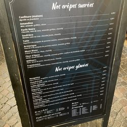 Crêperie la Bolée - Menu