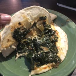 Spinach quesadilla Spinach quesadilla