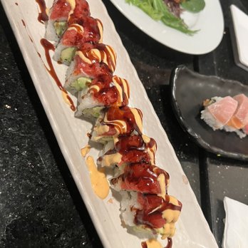 Sun Sushi - Red Dragon Roll. 5 stars. IG: @amei.eats - Japanese Near Me - Santa Barbara, California Sun Sushi - Red Dragon Roll. 5 stars. IG: @amei.eats - Japanese Near Me - Santa Barbara, California