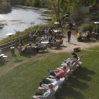 Farm Country Kitchen - Dining on lawn by river - American Near Me - Riverhead, New York