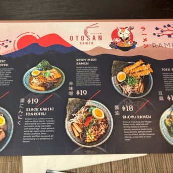 Otosan Ramen - Menu! - Ramen Near Me - McLean, Virginia