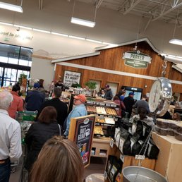 Long lines as usual  10 people in line ahead of me all registers  not open no line for people with just a couple of items.