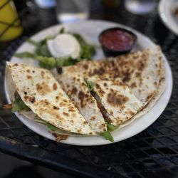 Universal Joint - Arugula and mushroom quesadilla