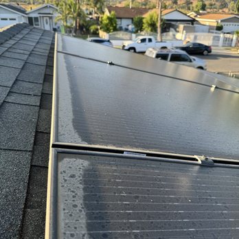 Highdro Clean - Before cleaning. Solar panel appears filthy. - Solar Panel Cleaning Near Me