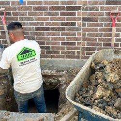 Perma Pier Foundation Repair - Foundation tunneling repairs settling homes by installing support piers beneath the slab -- no interior floor removal required.