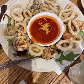 Antique Table - Fried Calamari - Italian Near Me - Winthrop, Massachusetts Antique Table - Fried Calamari - Italian Near Me - Winthrop, Massachusetts