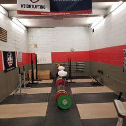 Centre City Strength & Fitness - Weightlifting room paint job halfway done!