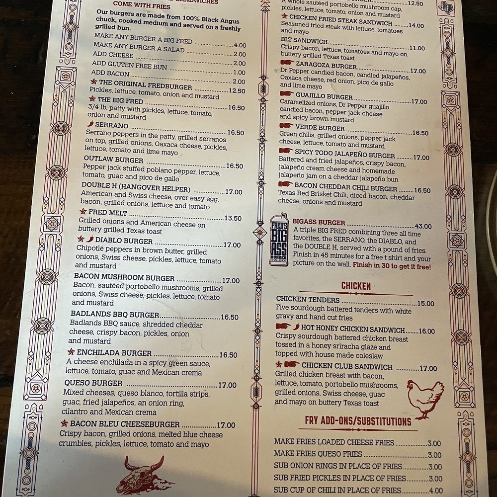 Fred's Texas Cafe - Western Center - Burgers Near Me - Fort Worth, Texas Fred's Texas Cafe - Western Center - Burgers Near Me - Fort Worth, Texas
