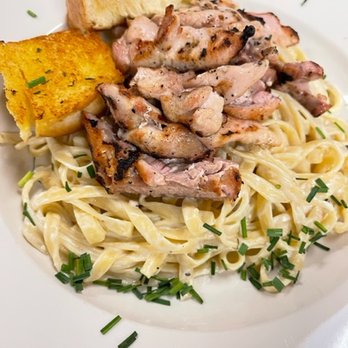 The Fairway Tavern - a plate of pasta with chicken - Salad Near Me - Red Hook, New York The Fairway Tavern - a plate of pasta with chicken - Salad Near Me - Red Hook, New York