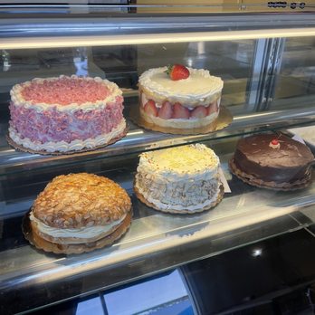 Cavaliere's Bakery - a variety of cakes on display - Bakeries Near Me - Santa Rosa, California