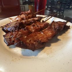 Chicken on a stick $7.25