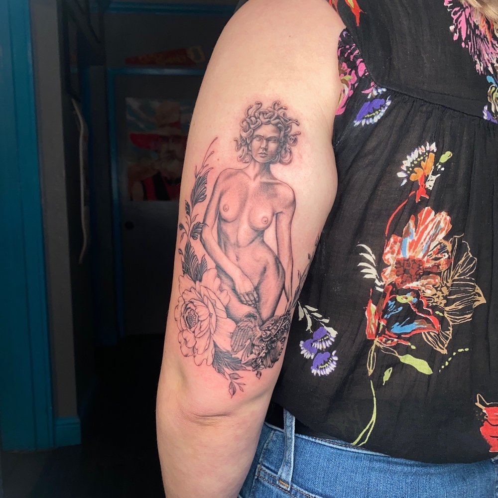 Triton Tattoo - Tattoo on tricep - Tattoo Near Me - Santa Cruz, California
