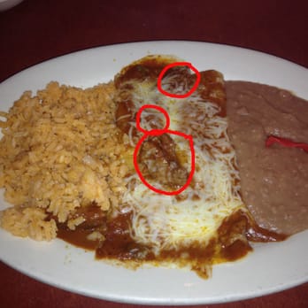 Tex-Mex Joe's - Carne Guisada Enchiladas..they were paper thin and only 3 pieces of meat!! - Tex-Mex Near Me - Austin, Texas