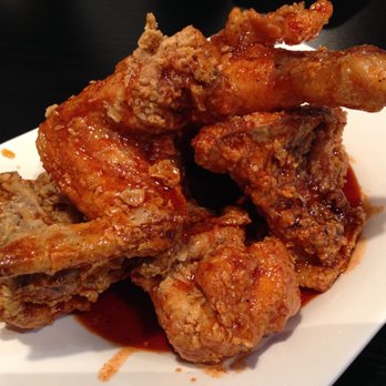 Myungin Dumplings - Sweet and Spicy Fried Chicken (part of Half & Half) - Korean Near Me - Northridge, California
