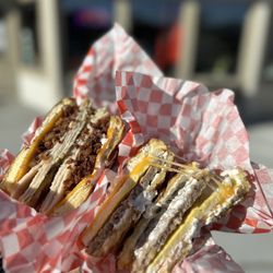 Legendary Doughnuts - Turkey + Bacon and Sausage + Egg Sandwiches