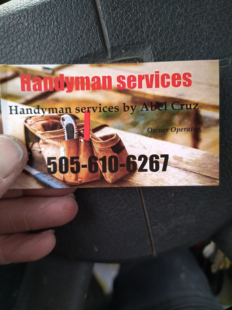 Slide of Handyman services by Abel Cruz