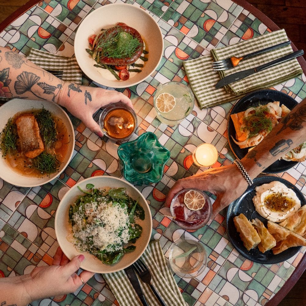 Baba Cool - amazing dinner and drinks the owner came over to talk to us - New American Near Me - Brooklyn, New York