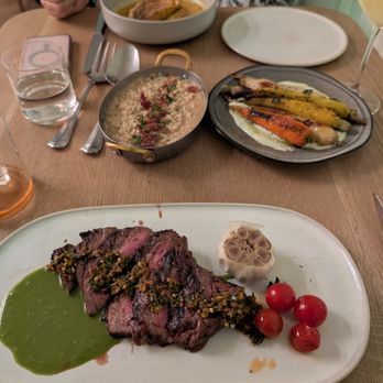 Predalina - Flank Steak, Risotto, Grilled Carrots, Snapper - Mediterranean Near Me - Tampa, Florida Predalina - Flank Steak, Risotto, Grilled Carrots, Snapper - Mediterranean Near Me - Tampa, Florida