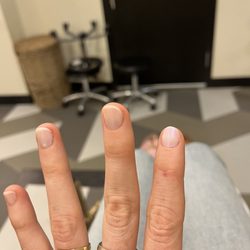 Purluxe Beauty Bar - Cherry Creek - Cuticles and skin around nails not even trimmed