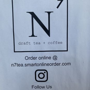 N7 Draft Tea and Coffee - Order Online: n7tea.smartonlineorder.com - Coffee & Tea Near Me - San Jose, California