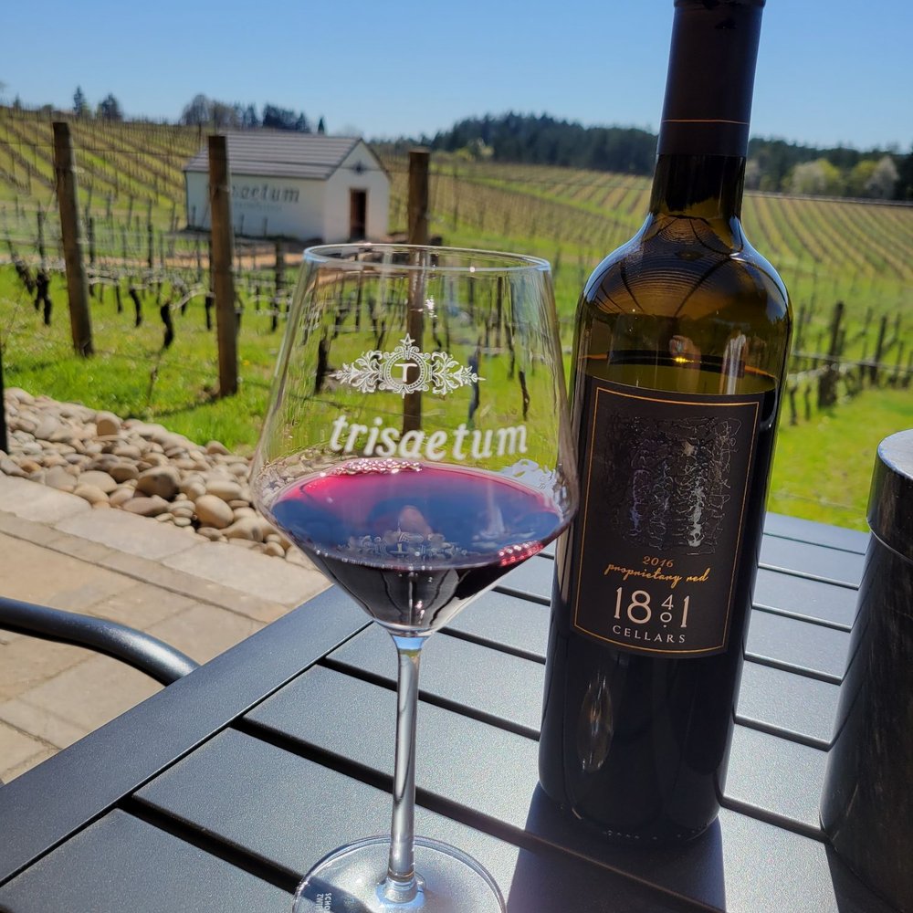 Trisaetum Winery - Fabulous bottle, red blend. - Wineries Near Me - Newberg, Oregon Trisaetum Winery - Fabulous bottle, red blend. - Wineries Near Me - Newberg, Oregon