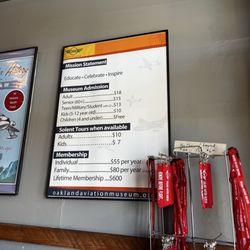 Oakland Aviation Museum - Rates