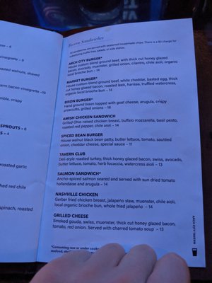 Menu photo 6 Arch City Tavern Columbus, OH