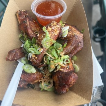 Constellation Field - Mama's Wings from the Mama Thai Lao  Fusion Tent! Those wings were absolutely delicious!!! - Stadiums & Arenas Near Me - Sugar Land, Texas