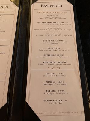 Menu photo 6 Proper 21 - F Street Washington, DC, DC Menu photo 6 Proper 21 - F Street Washington, DC, DC